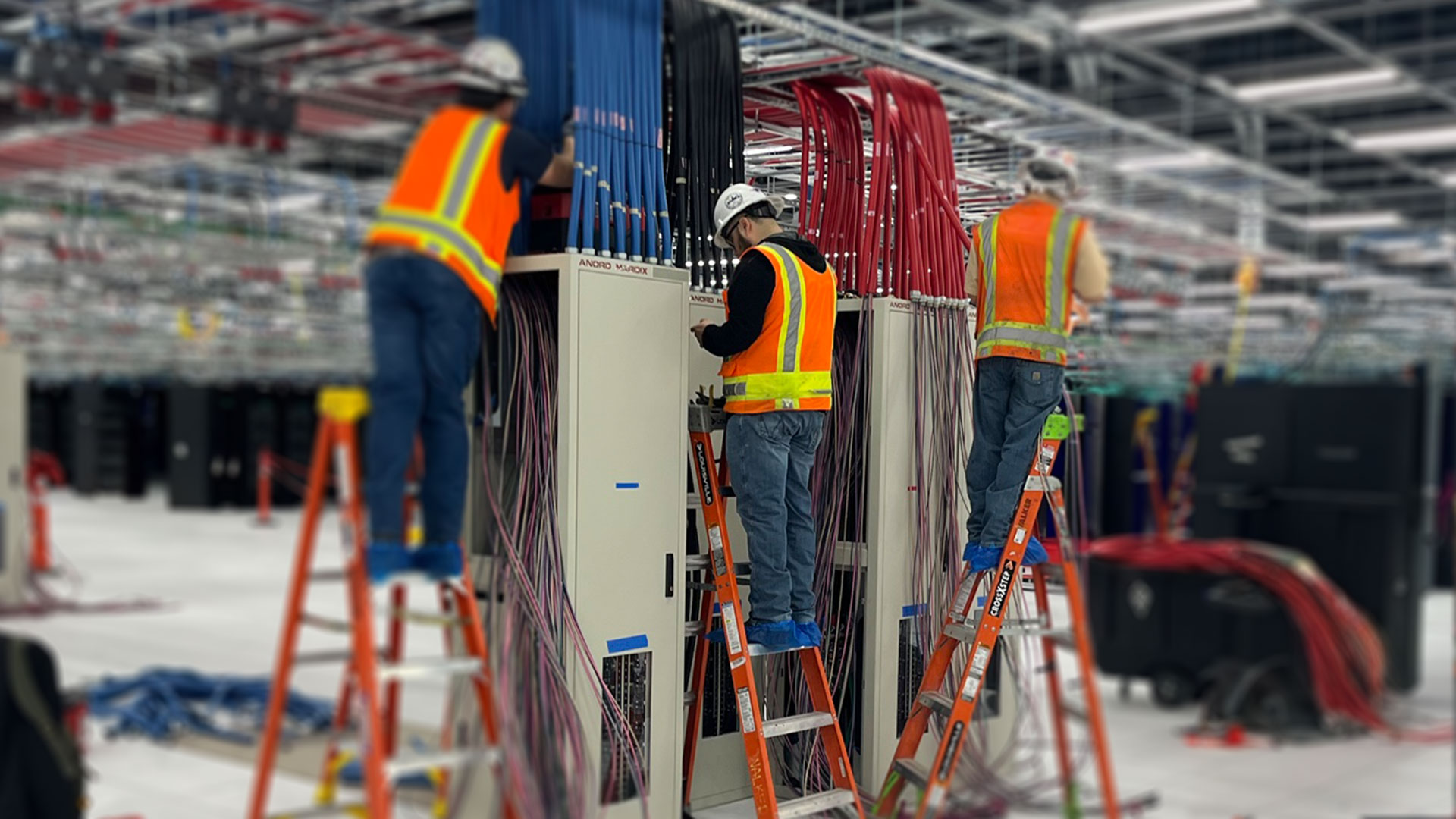 Data center infrastructure refresh Compu Dynamics team installing data center RPP