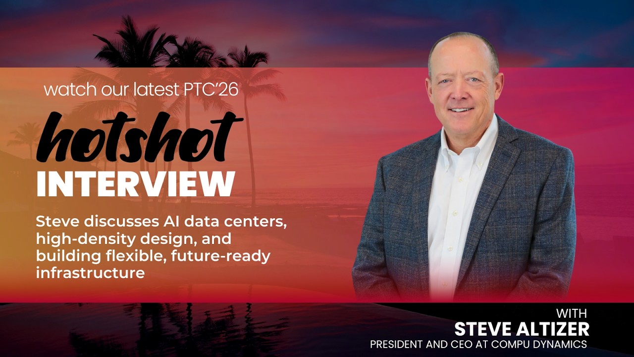 Steve Altizer CEO Compu Dynamics talking about the shift in data center infrastructure in the AI era.